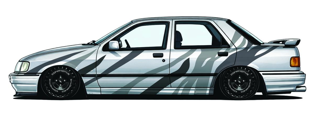 Ford Sierra Cosworth Silver